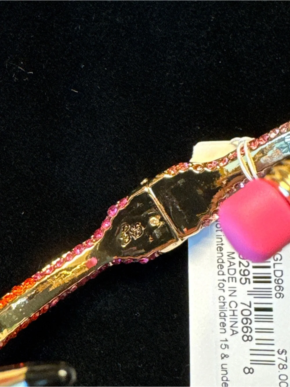 Betsey Johnson Rainbow Pencil Bracelet Multicolor NWT